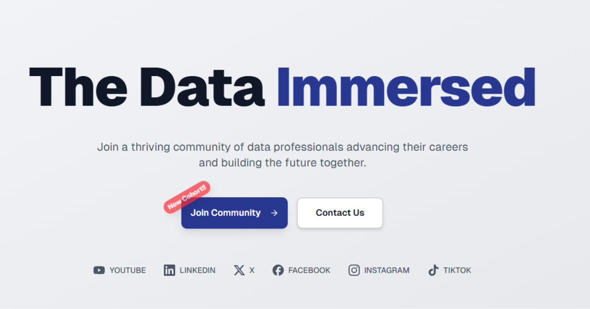 The Data Immersed | TDI